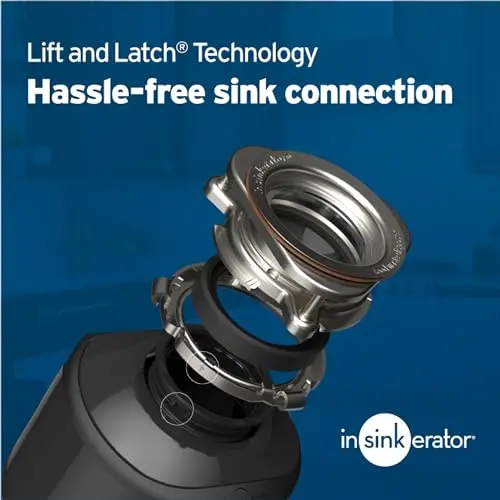 InSinkErator Badger 5 Heavy-Duty Garbage Disposal – 1/2 HP Motor, Stainless Steel Components, Simplified Setup