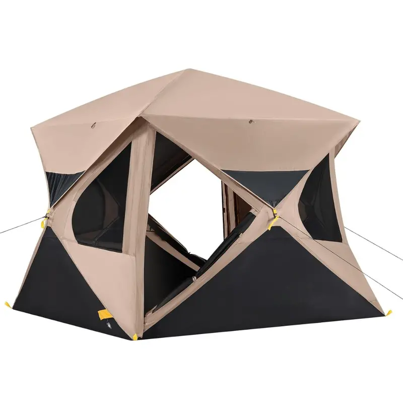 Instant 2-Person Pop-Up Camping Tent with Waterproof Rainfly