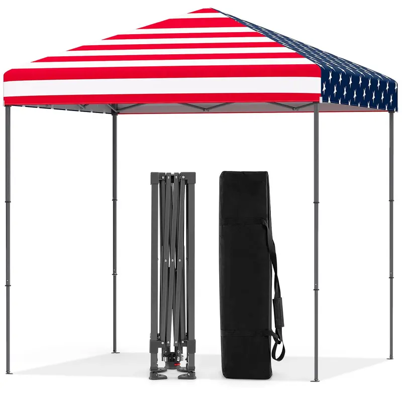 Instant 8.2-Foot Pop-Up Canopy Tent with Carry Bag for Easy Transport