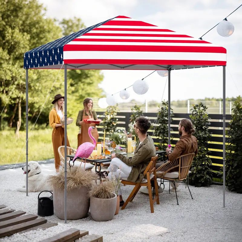 Instant 8.2-Foot Pop-Up Canopy Tent with Carry Bag for Easy Transport 2