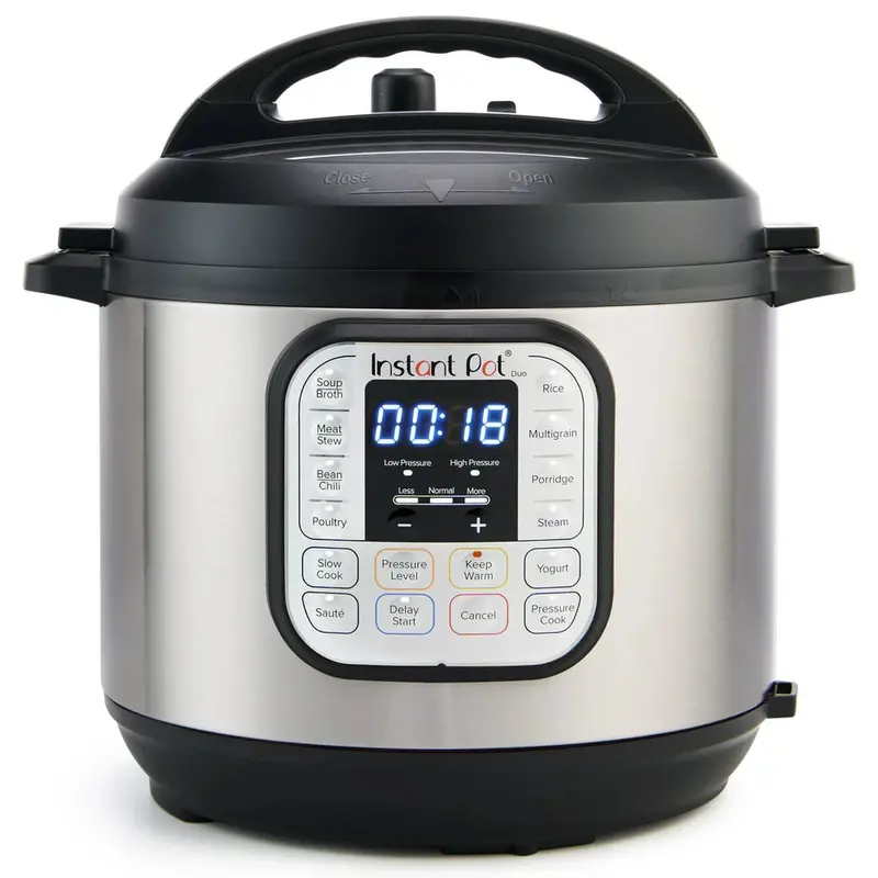 Instant Pot Duo 6-Quart 7-in-1 Electric Pressure Cooker – Stainless Steel, Easy-Release Lid, Family-Sized