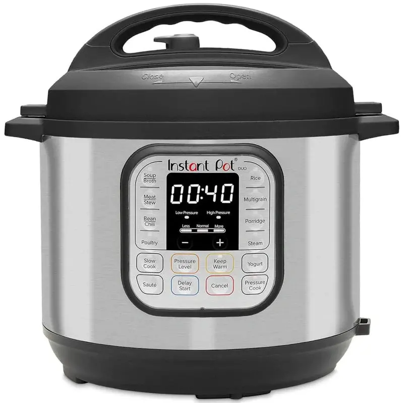 Instant Pot Duo 8-Quart Stainless Steel Electric Pressure Cooker – Dual-Function (Pressure + Slow Cook)