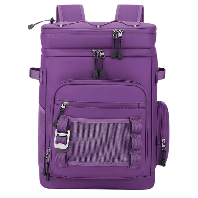 Insulated 30L Cooler Backpack with Waterproof Exterior & Wide-Mouth Opening