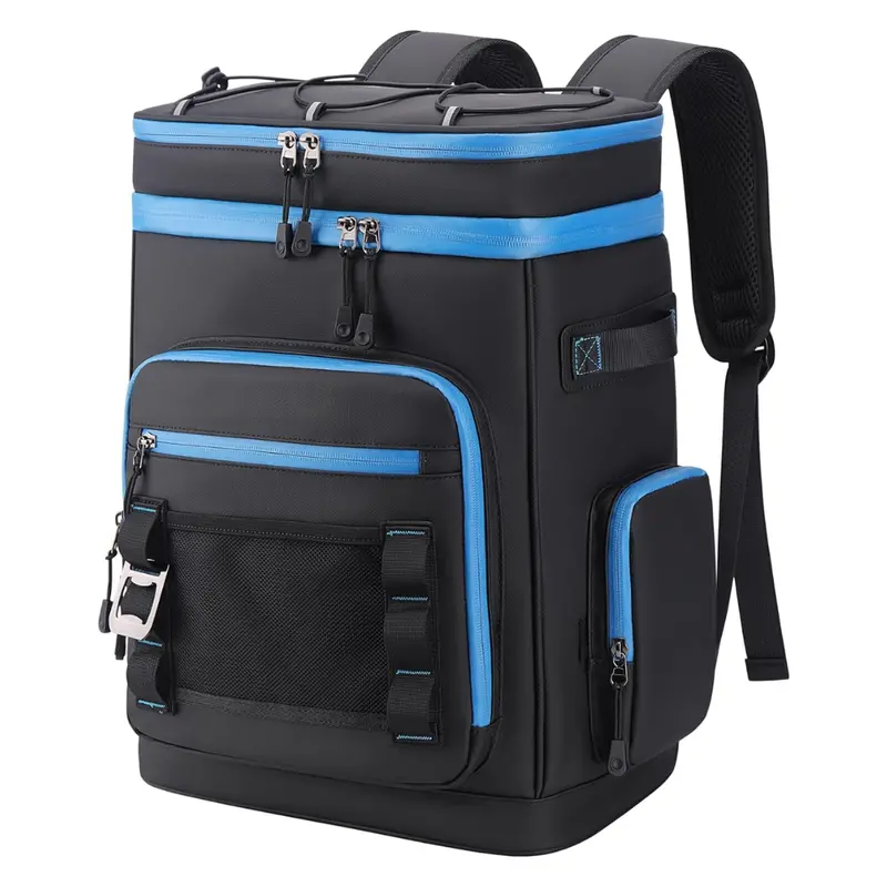 Insulated 30L Cooler Backpack with Waterproof Exterior & Wide-Mouth Opening