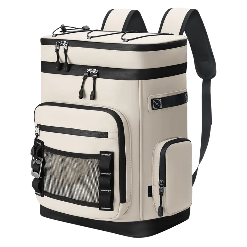Insulated 30L Cooler Backpack with Waterproof Exterior & Wide-Mouth Opening