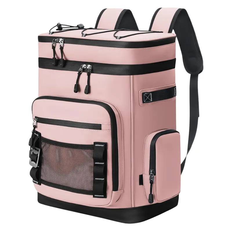 Insulated 30L Cooler Backpack with Waterproof Exterior & Wide-Mouth Opening