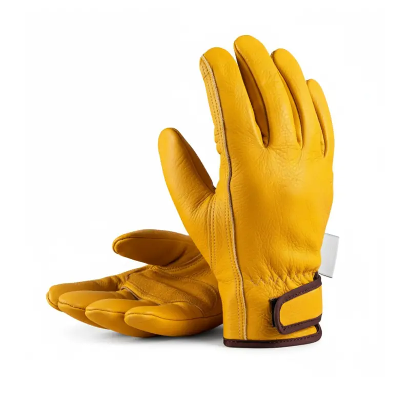 Insulated Leather Work Gloves – Full-Grain Cowhide Hand Protection for Cold Environments