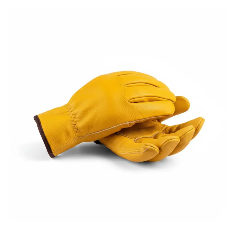 Insulated Leather Work Gloves – Full-Grain Cowhide Hand Protection for Cold Environments