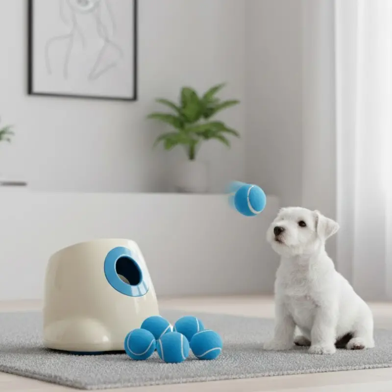 Interactive Automatic Fetch Ball Launcher for Dogs and Cats 2