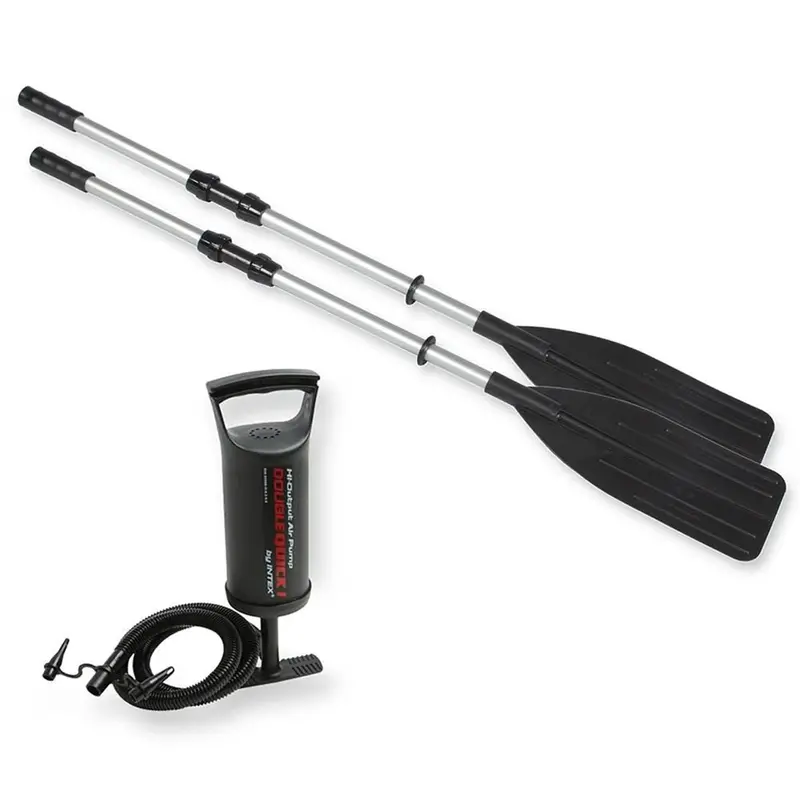 Intex Excursion 5-Person Inflatable Fishing Boat with Motor Mount and Repair Kit