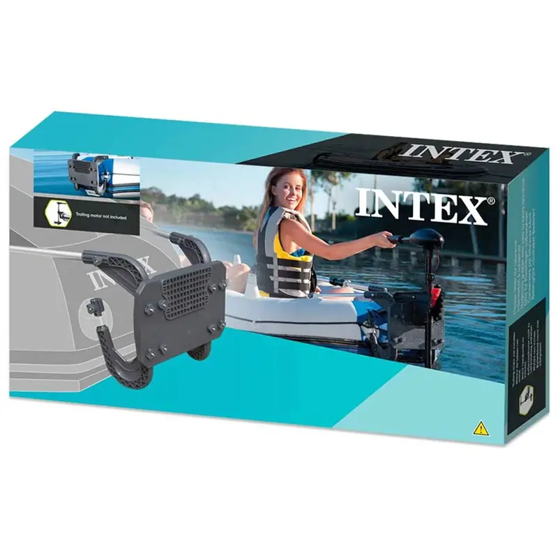 Intex Excursion 5-Person Inflatable Fishing Boat with Motor Mount and Repair Kit