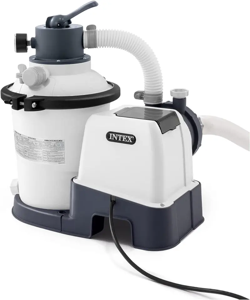 Intex Krystal Clear 16-Inch Sand Filter Pump – 3,000 GPH for Above-Ground Pools with Timer, GFCI Protection, and 6-Function Control