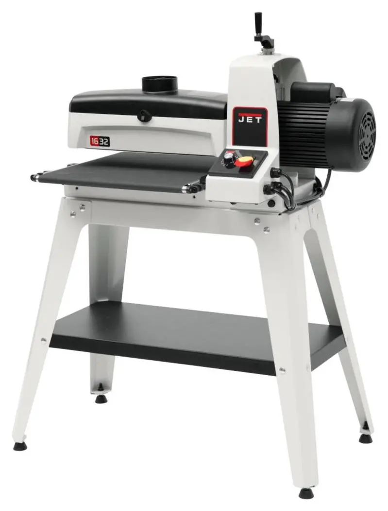 JET JWDS-1632 Drum Sander with Stand – 16" to 32" Variable Width, Heavy-Duty Construction, Model 723520K