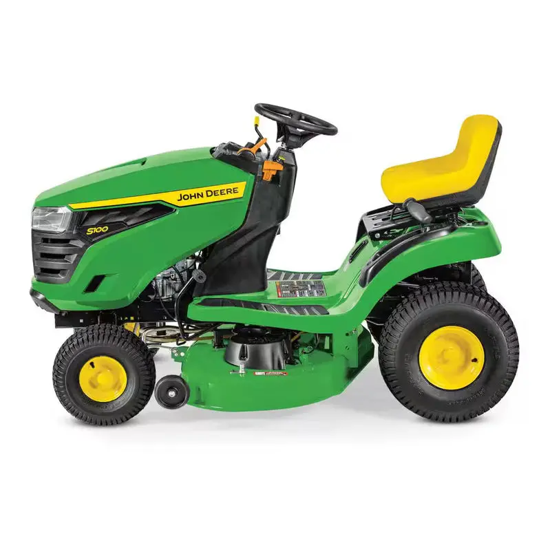 John Deere S100 42" Gas-Powered Riding Lawn Mower – 17.5 HP V-Twin Engine, Hydrostatic Transmission