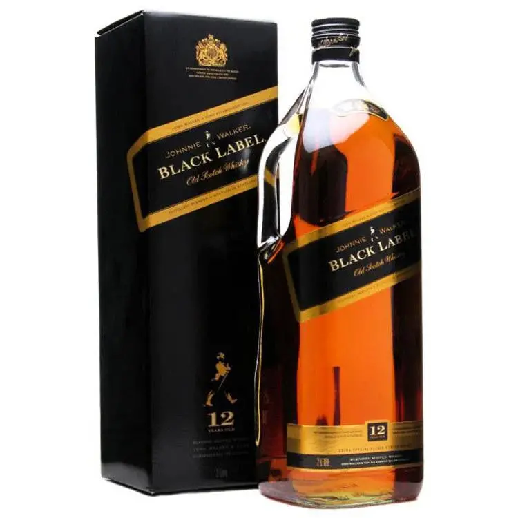 Johnnie Walker Black Label 12-Year-Old Blended Scotch Whisky – 1.75L Bottle