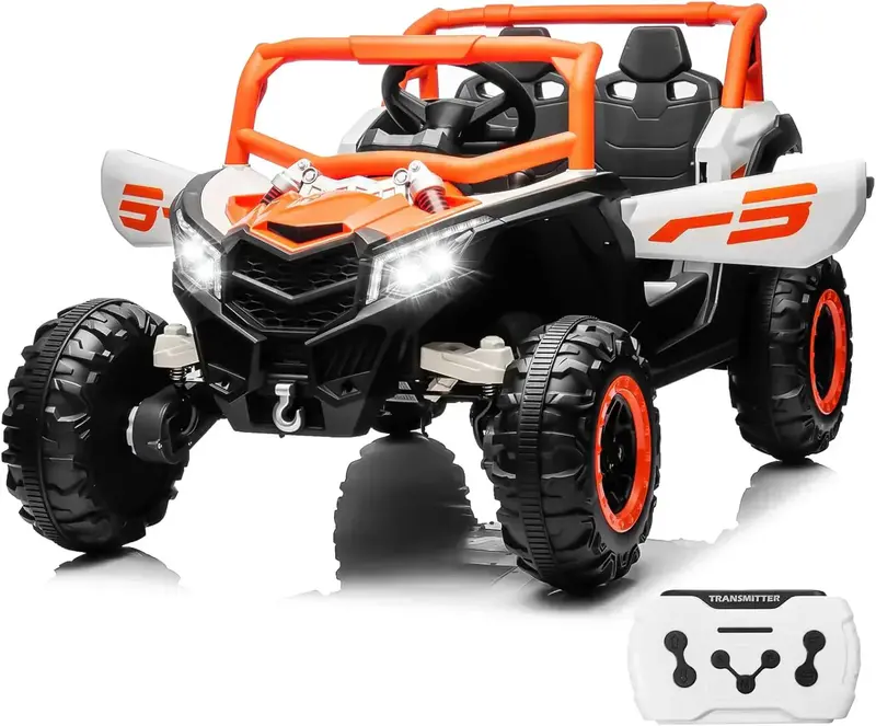 JOYRACER Kids RC Car – 4x150W Motors, Shock Absorption & Bluetooth MP3 Playback 2