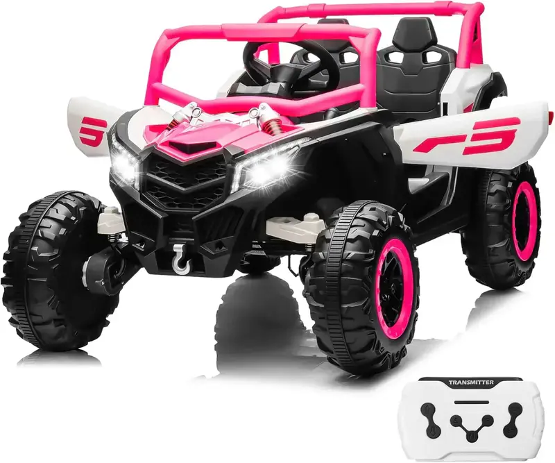 JOYRACER Kids RC Car – 4x150W Motors, Shock Absorption & Bluetooth MP3 Playback
