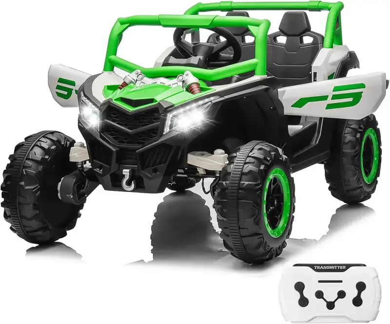 JOYRACER Kids RC Car – 4x150W Motors, Shock Absorption & Bluetooth MP3 Playback
