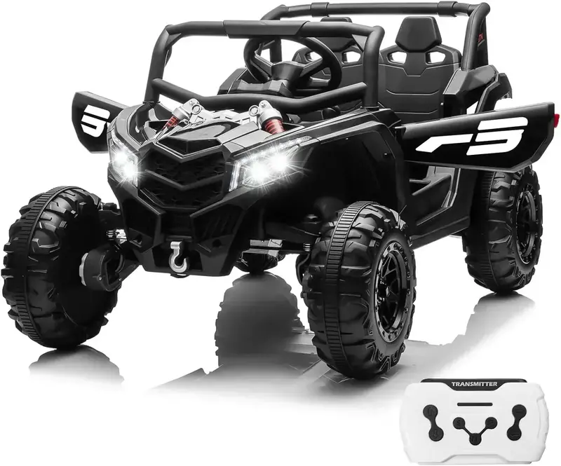 JOYRACER Kids RC Car – 4x150W Motors, Shock Absorption & Bluetooth MP3 Playback