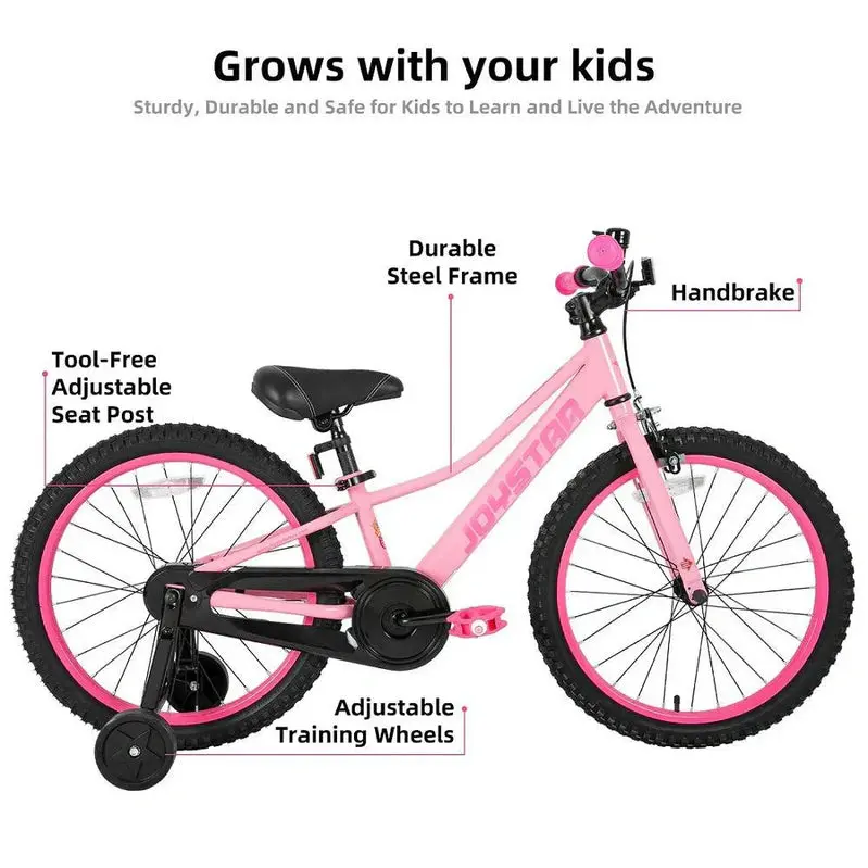 JOYSTAR NEO 20-Inch Kids’ Bicycle – Equipped with Training Wheels, Comfortable Seat, and Kid-Friendly Controls