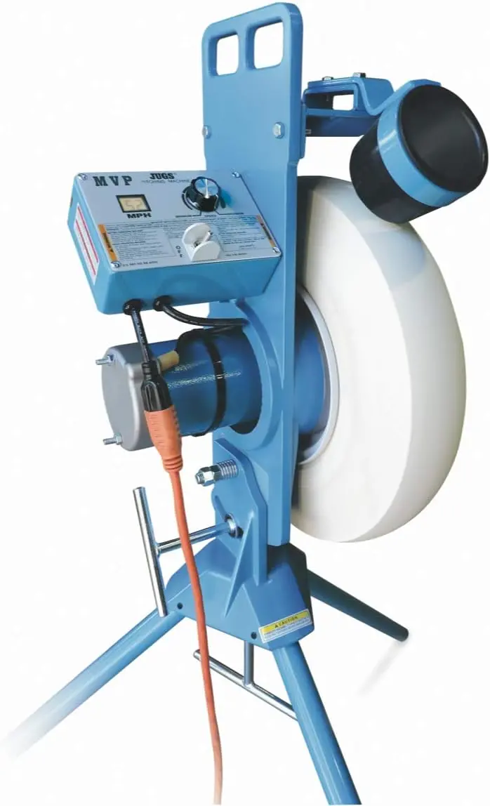 Jugs MVP Adjustable Pitching Machine – Baseball & Softball Training, Up to 60 MPH