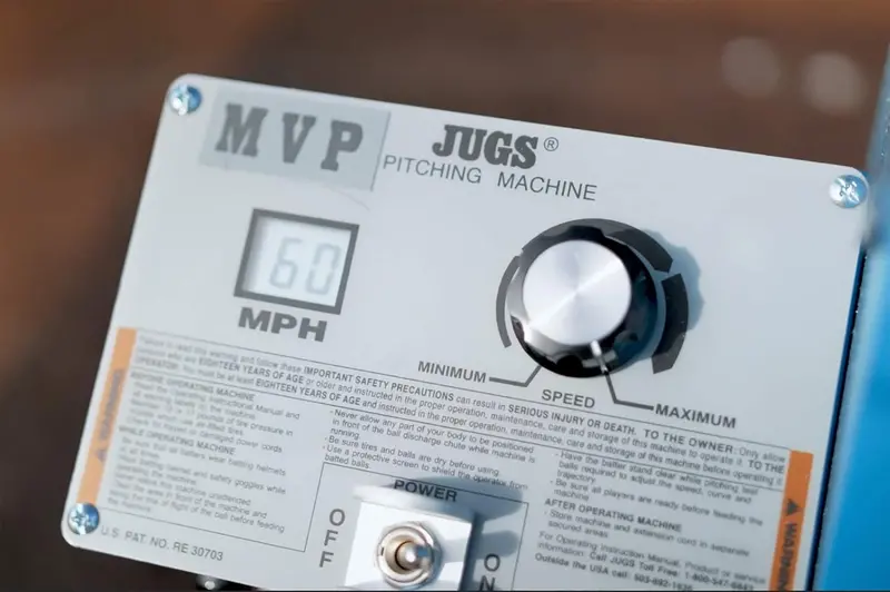 Jugs MVP Adjustable Pitching Machine – Baseball & Softball Training, Up to 60 MPH