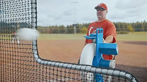 Jugs MVP Adjustable Pitching Machine – Baseball & Softball Training, Up to 60 MPH