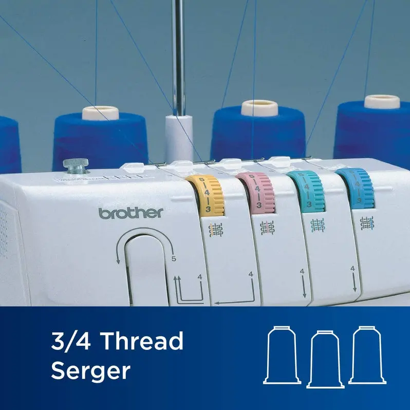Juki 1034D Serger – Heavy-Duty Metal-Frame Overlock Machine, 1300 SPI, Trim Catcher & 3 Feet Included