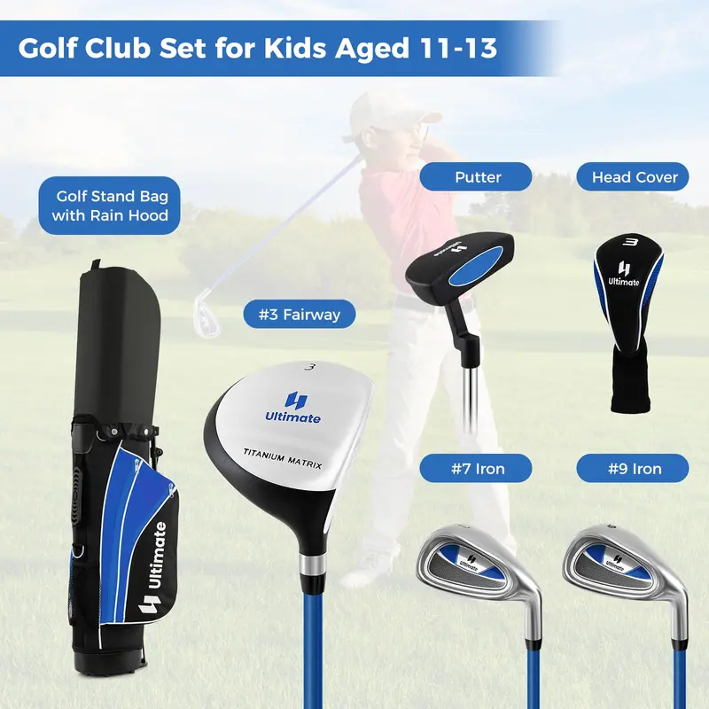 Junior Golf Set for Ages 11–13 — Right-Handed Complete Clubs with Stand Bag 2