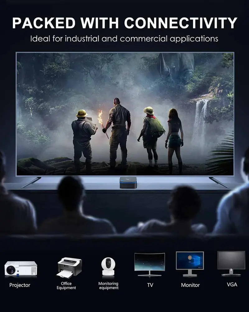 Kamrui AK1 Pro Mini PC – Intel Quad-Core, 12GB DDR4 RAM, 256GB SSD