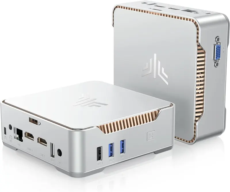 KAMRUI GK3Plus Mini PC – Compact Desktop with 16GB RAM and 512GB M.2 SSD for Business or Home Use