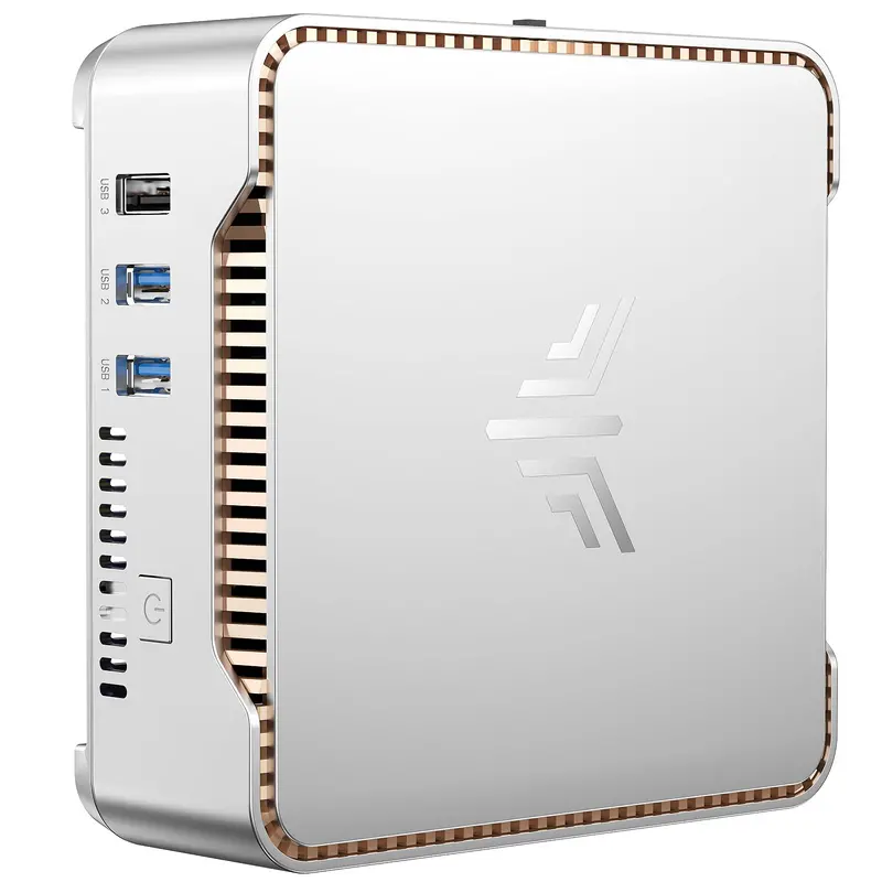 KAMRUI GK3Plus Mini PC – Compact Desktop with 16GB RAM and 512GB M.2 SSD for Business or Home Use