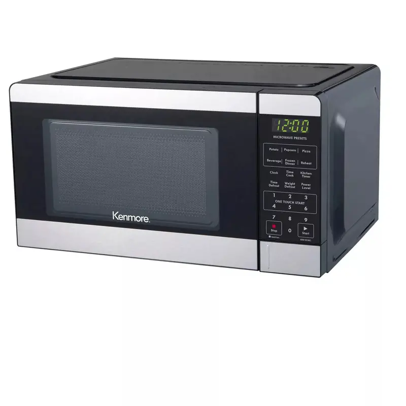 Kenmore Stainless Steel Countertop Microwave – 0.7 Cu. Ft., 700W, Digital Controls, 10 Power Levels