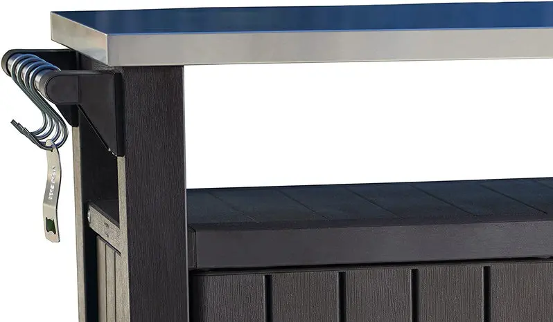Keter Unity XL All-in-One Outdoor Table with Integrated Storage Compartment
