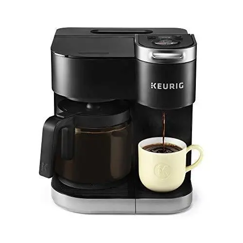Keurig K-Duo Coffee Maker – Dual-Brew System for Single-Serve K-Cups and 12-Cup Carafe with Ground Coffee Option