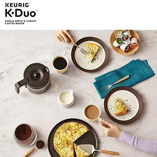 Keurig K-Duo Coffee Maker – Dual-Brew System for Single-Serve K-Cups and 12-Cup Carafe with Ground Coffee Option