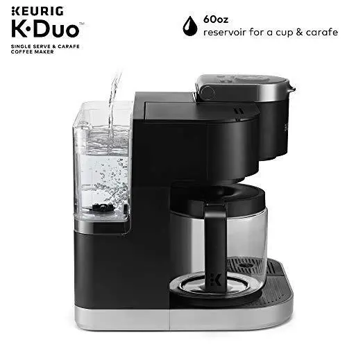 Keurig K-Duo Coffee Maker – Dual-Brew System for Single-Serve K-Cups and 12-Cup Carafe with Ground Coffee Option