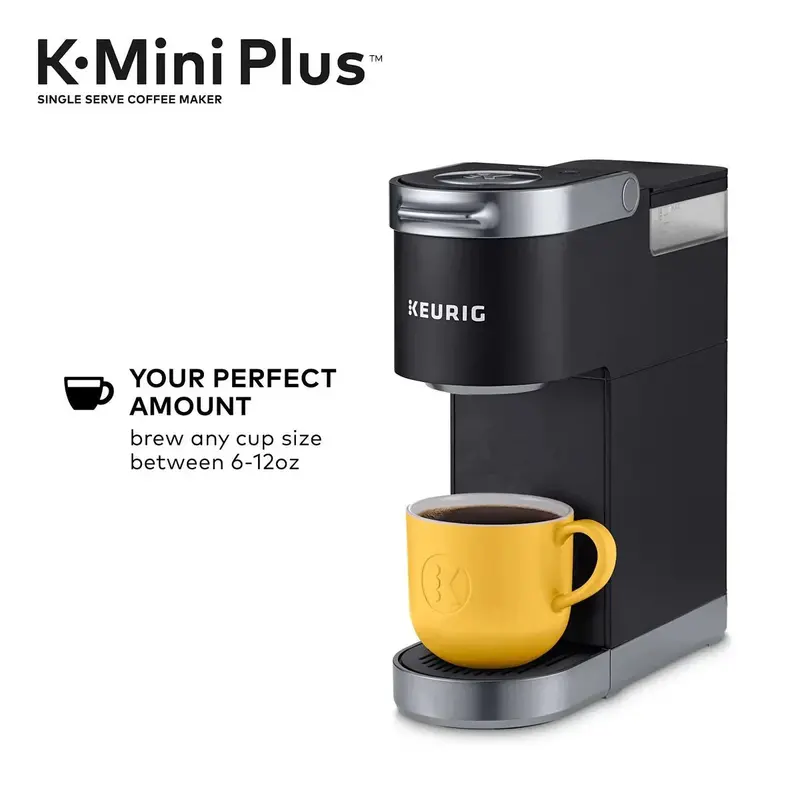Keurig K-Mini Plus Single-Serve Coffee Maker — Compact Brew System with Strong Brew Option