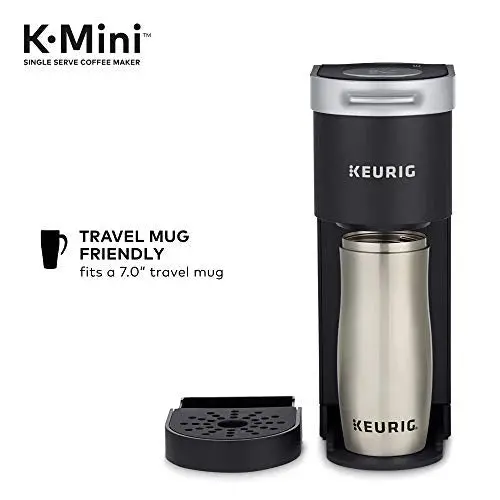 Keurig K-Mini Single-Serve Coffee Brewer – Compact, One-Touch Brewing, Compatible with All K-Cup Pods (Black)
