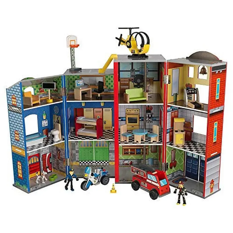 KidKraft Everyday Heroes Pretend Play Set – Interactive Role-Play Adventure for Kids