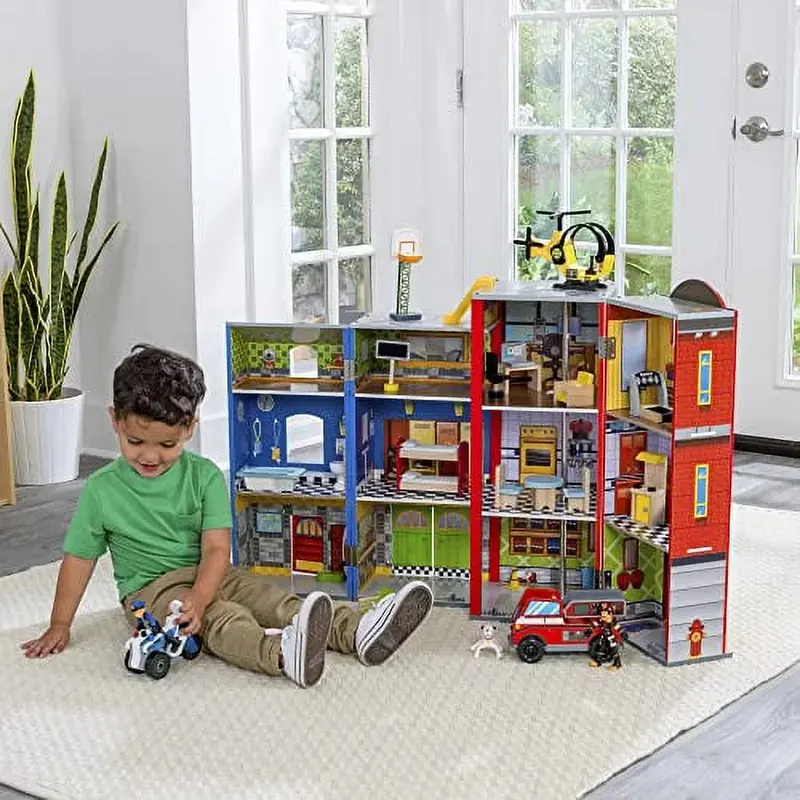 KidKraft Everyday Heroes Pretend Play Set – Interactive Role-Play Adventure for Kids