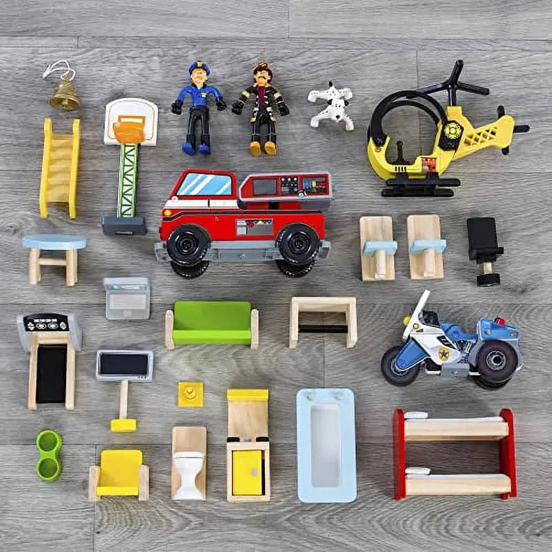 KidKraft Everyday Heroes Pretend Play Set – Interactive Role-Play Adventure for Kids