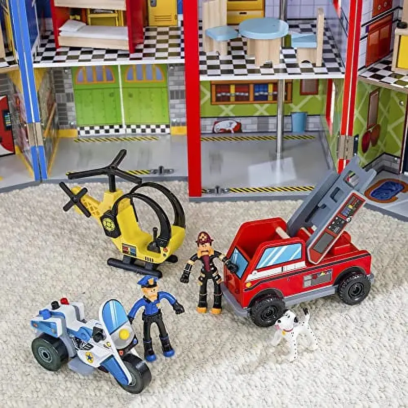 KidKraft Everyday Heroes Pretend Play Set – Interactive Role-Play Adventure for Kids