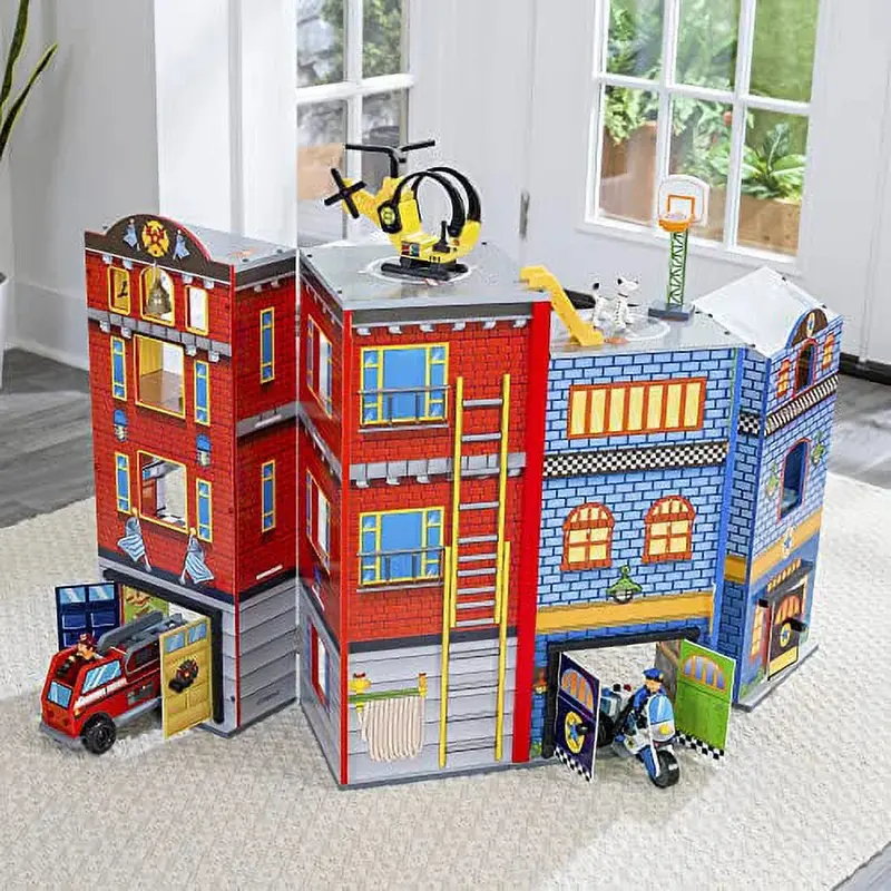 KidKraft Everyday Heroes Pretend Play Set – Interactive Role-Play Adventure for Kids