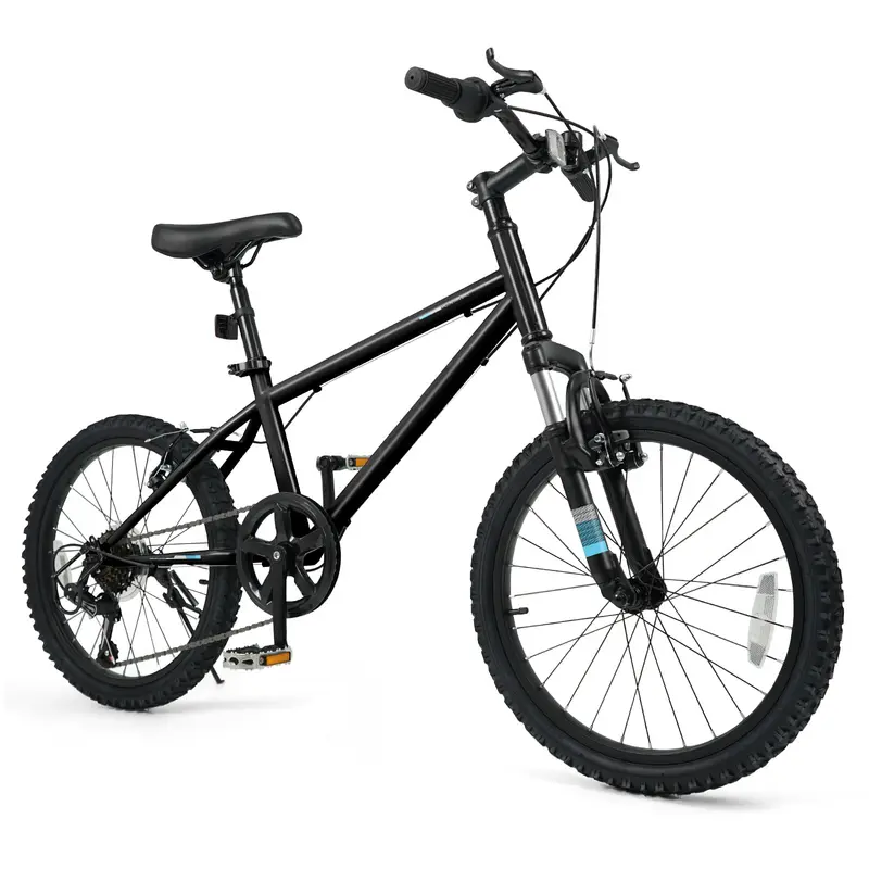Kids’ 20- and 24-Inch Mountain Bike – 6-Speed Drivetrain with Front Suspension Fork