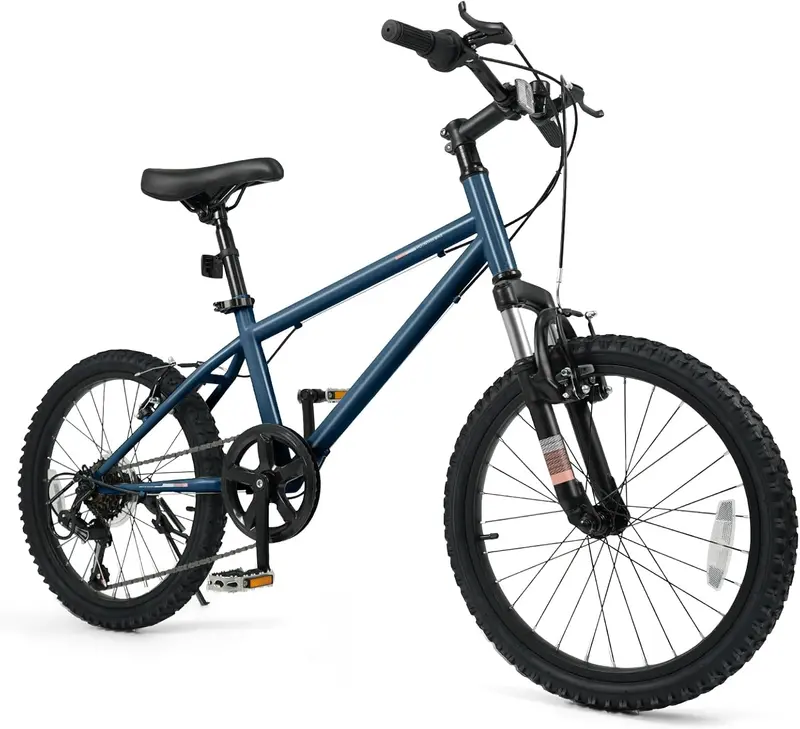 Kids’ 20- and 24-Inch Mountain Bike – 6-Speed Drivetrain with Front Suspension Fork