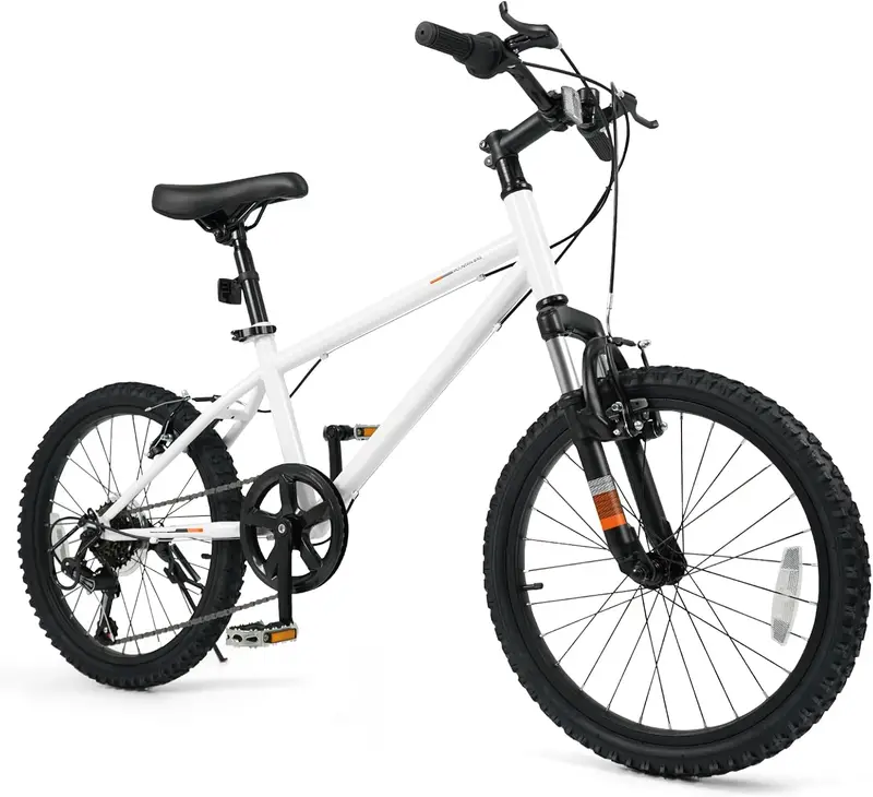 Kids’ 20- and 24-Inch Mountain Bike – 6-Speed Drivetrain with Front Suspension Fork
