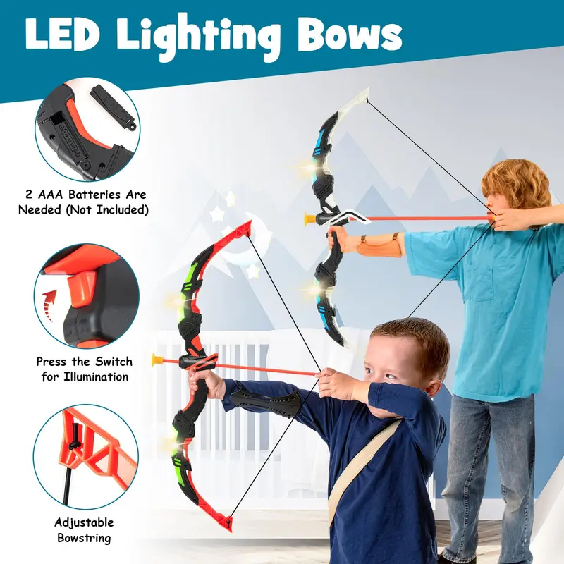 Kids' Bow and Arrow Set – 2-Piece Safe Archery Toy for Ages 6+ 2