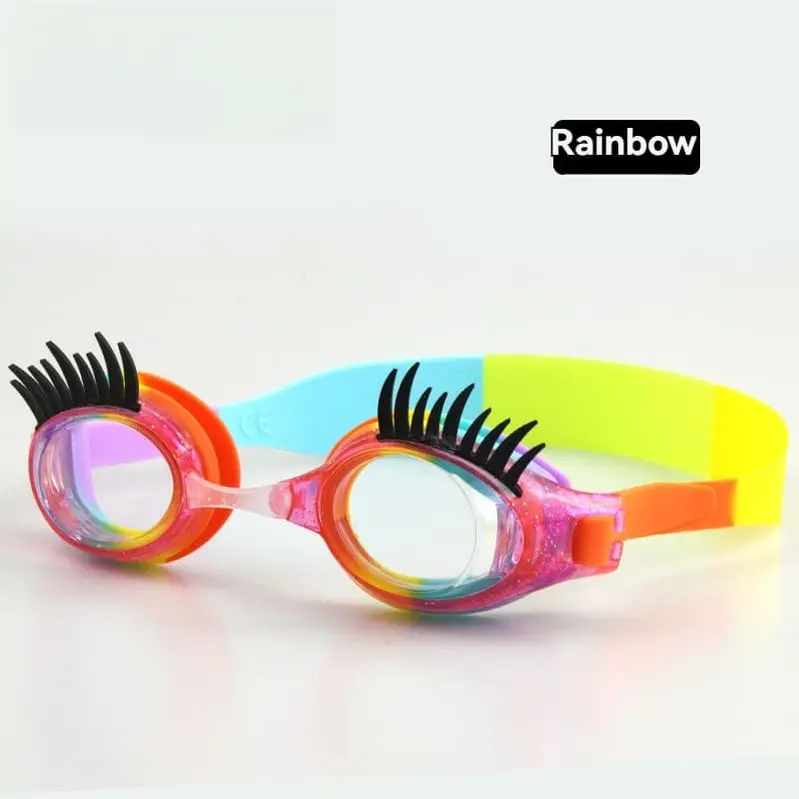 Kids' Eyelash-Friendly Goggles – Waterproof HD Anti-Fog Swim or Splash Protection