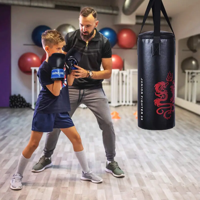 Kids’ Kickboxing Punching Bag Set with Pre-Filled Bag and Matching Gloves 2